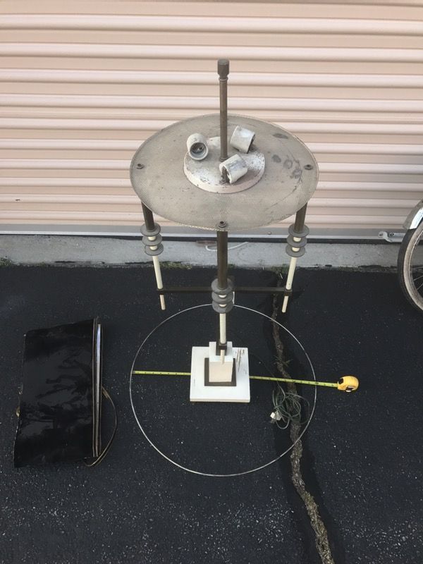 XL vintage MCM table lamp modern