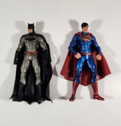 LOT OF 2 BATMAN SUPERMAN 52 DC  SERIES ESSENTIALS ACTION FIGURES DIRECT VARIANT