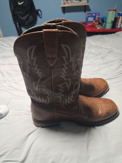 Brown Leather Western Cowboy Boots