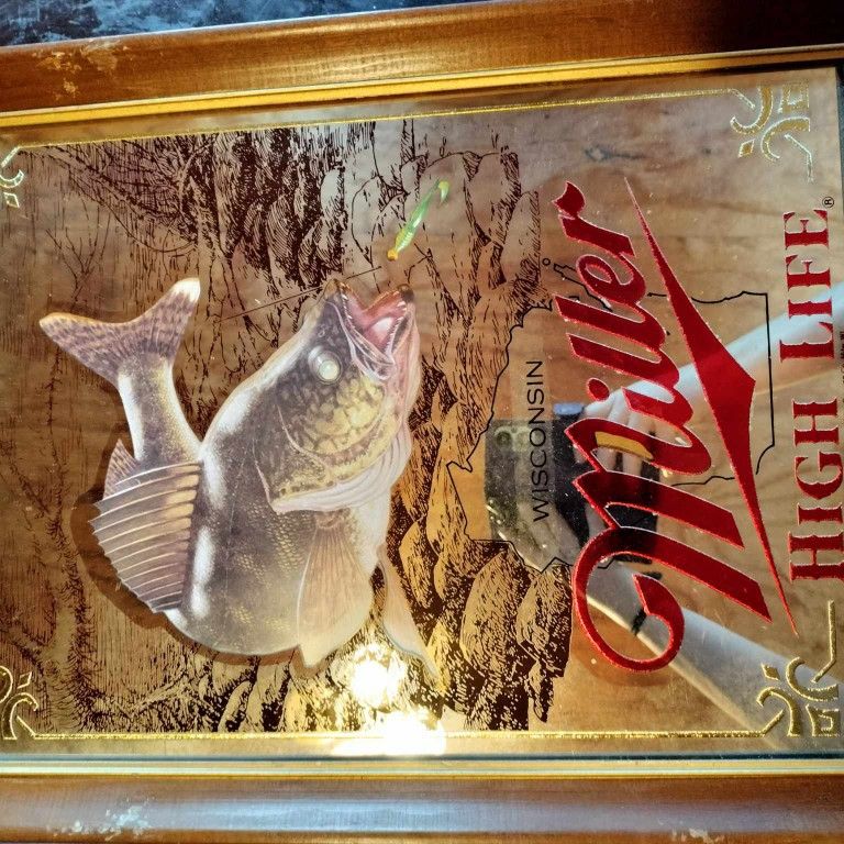 Vintage Miller Lite Wildlife Edition Mirrors