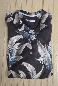 Tommy Bahama Button Up 100% Silk Shirt Mens Sz XXL TTG Tropical Hawian Floral 