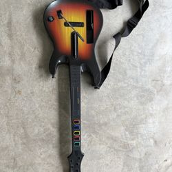 Two Wii Guitars And Dance Pad