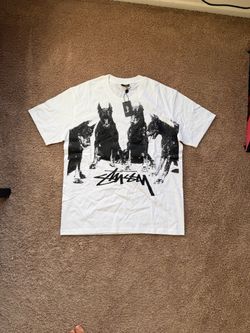 Stussy Doberman Graphic T-Shirt White Size L
