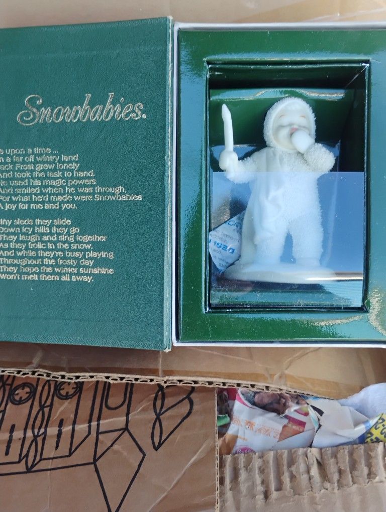 Department 56 Winter Tales Of The Snowbabies"I Am So Sleepy"-$15