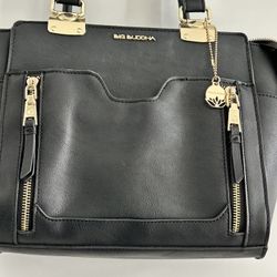 BIG BUDDHA, TOTE SHOULDER /PURSE/GOLD TONE  ACCENTS