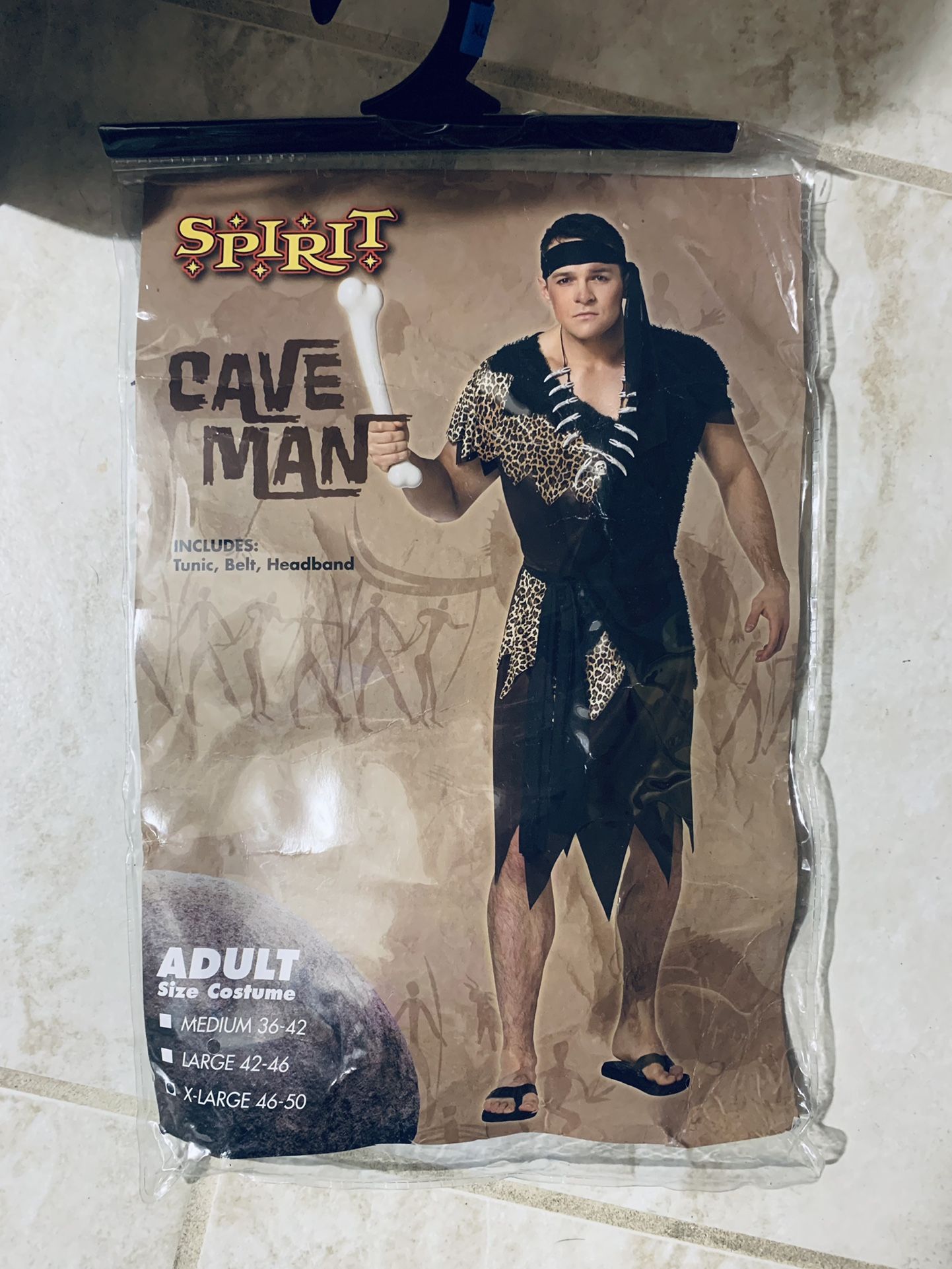 ADULT COSTUME CAVE MAN SIZE:XL