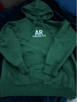 Men medium green hoodie