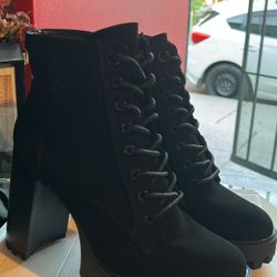 Black Heel Booties