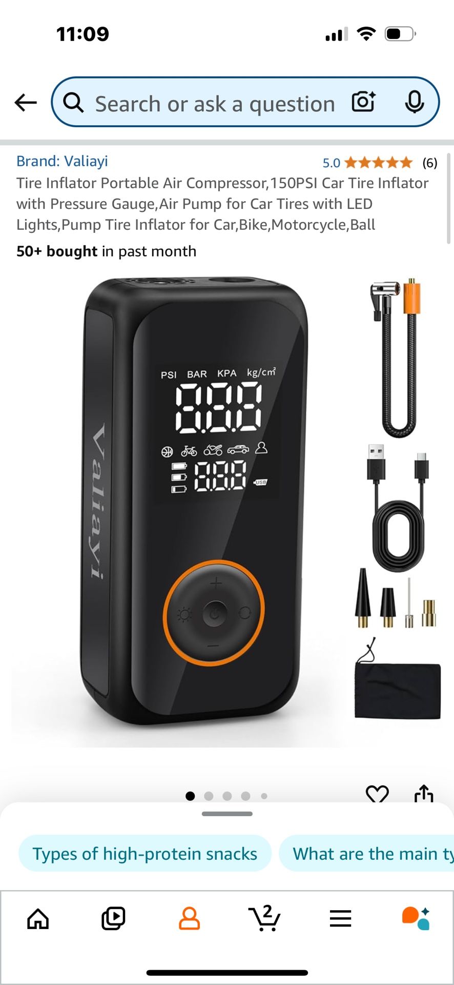 Tire Inflator Portable Air Compressor
