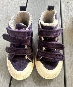 Cat & Jack Purple Fuzzy High Top Kids Shoes