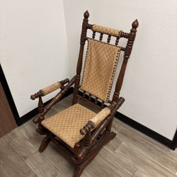 Antique Victorian Platform Rocking Chair