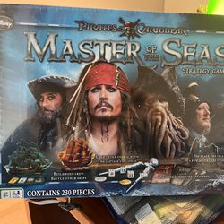 NIB Pirates Of The Carribean Master Of The Seas Strategy Board Game
