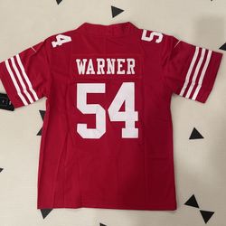 Youth San Francisco 49ers Red Fred Warner Stitched Jersey, S To 3Xl