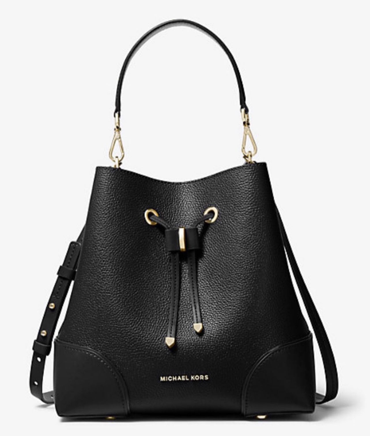 Michael Kors Leather Bucket Bag