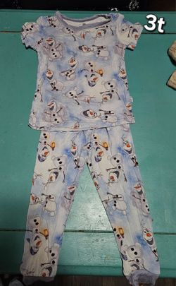 3t olaf bamboo kids set