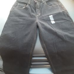 Anchor Blue Black Baggie Pants