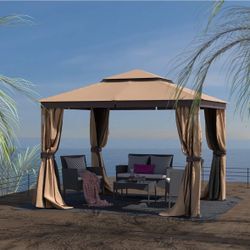 10x12 Gazebo Canopy Soft Top Outdoor Gazebo