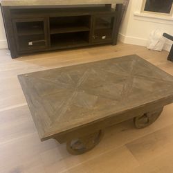Modern Antique Coffee Table With Wheels