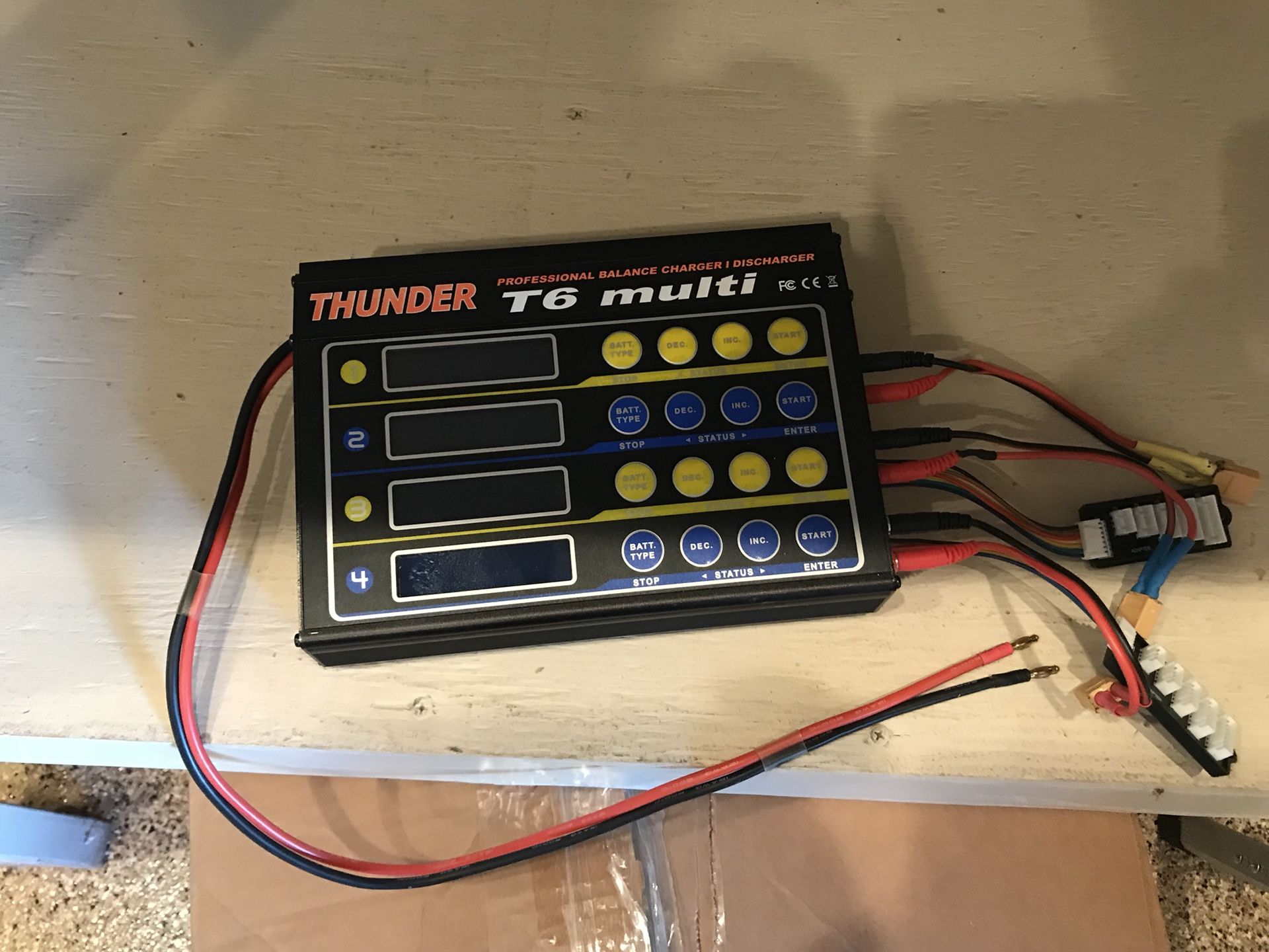 Thunder T6 Multi-LiPo Battery Charger (4X 6-Cell) Professional Balance