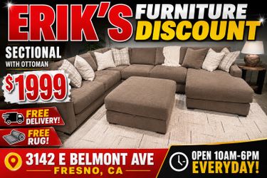 NEW SECTIONAL EXTRA LARGE WITH OTTOMAN
