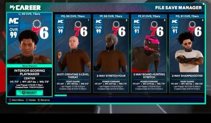 Stacked 2k26 account all 99 overalls now