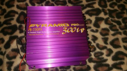 Purple Pyramid car speaker amplifier 300w Pro Plus 4 channel high performance!