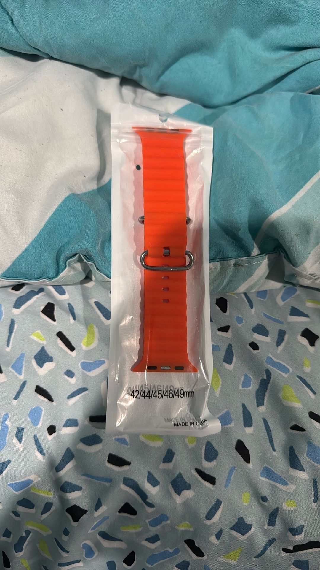 Apple Watch Orange Ocean Band 49mm
