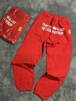 Awful Lotta Cough Syrup Red Vvs Sweatpants All Sizes 