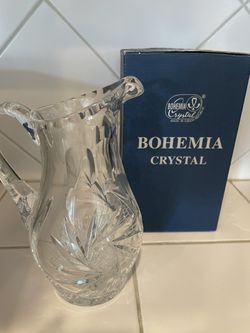 Bohemia Crystal Pitcher Made In Check Republic