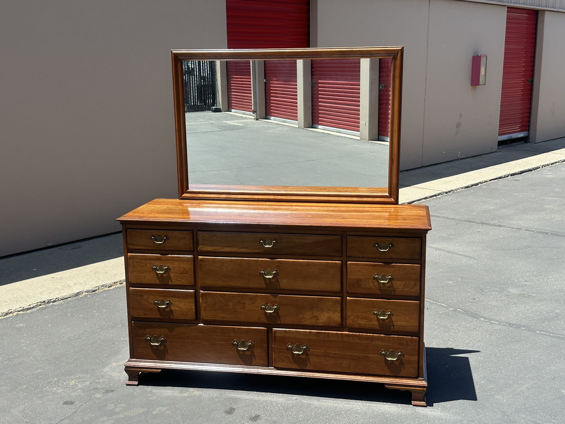 Antique Dresser With Mirror