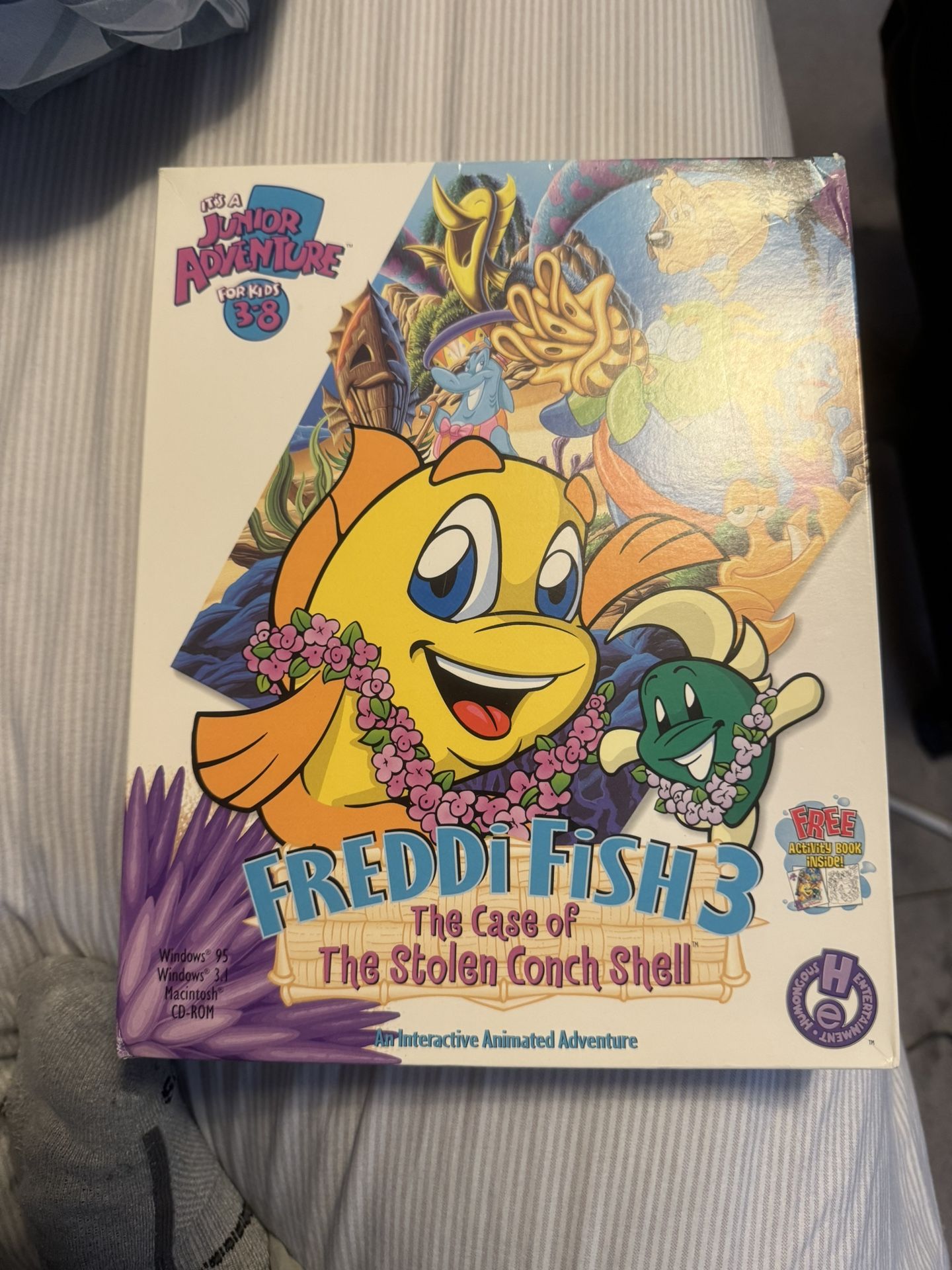 Freddie Fish 3 Case Of The Stolen Conch Shell (sealed) Cd Rom Set