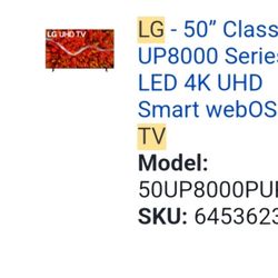 50" LG Smart TV