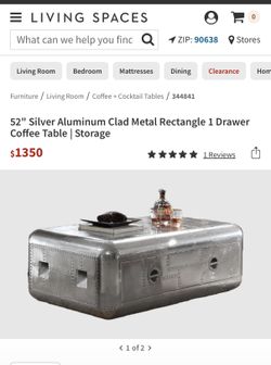 Aluminum Coffee Table