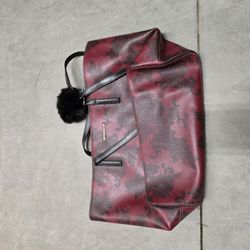 Michael Kors  Red And Black Leather Pocketbook 