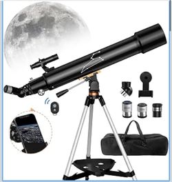 New Telescope, 80mm Aperture 800mm Telescopes for Adults Astronomy & Kids & Beginners, Portable High Powered Refracting Professional Telescope with an