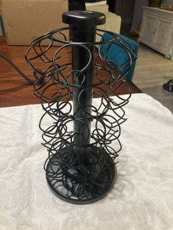 metal rotating kurig/coffee pod holder