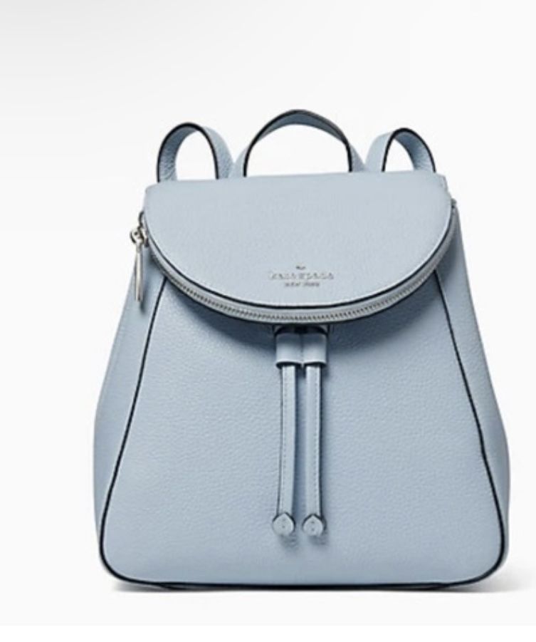 Kate Spade Leila Flap Backpack, nLight Blue/Ocean Fog 