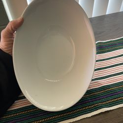 Serving Bowl Curved , White