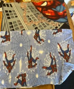 Soft Spider Man Fleece Thick Material Toddler Bed Size Blankets $12 Each 58” L x 35”