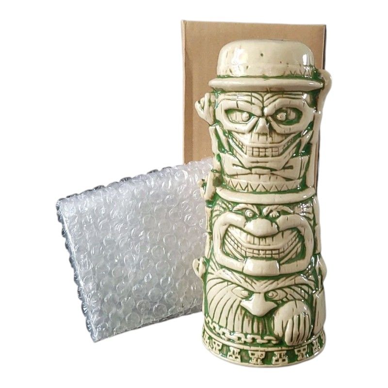 Disney Trader Sams Enchanted Tiki Bar Hitchhiking Ghost Green Glaze Mug