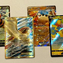 Set Of 4 Ultra Rare Pokémon Cards