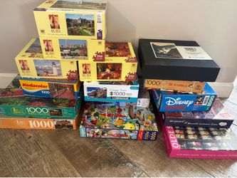 Lot of 15 jigsaw puzzles