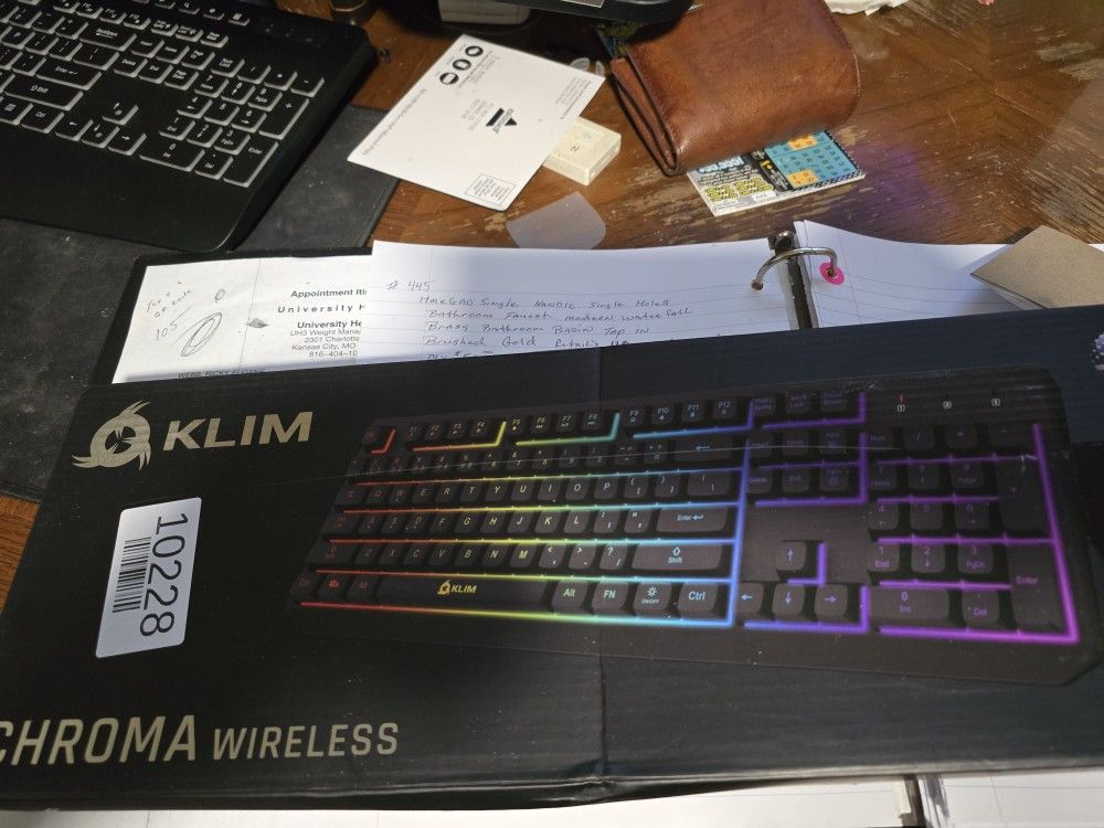 Slim Chrome Wireless Keyboard Gaming Rgb Backlight Keyboard With Rechargeable Battery Quiet Water See Detail # 447