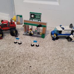 Lego Police Set With Bank