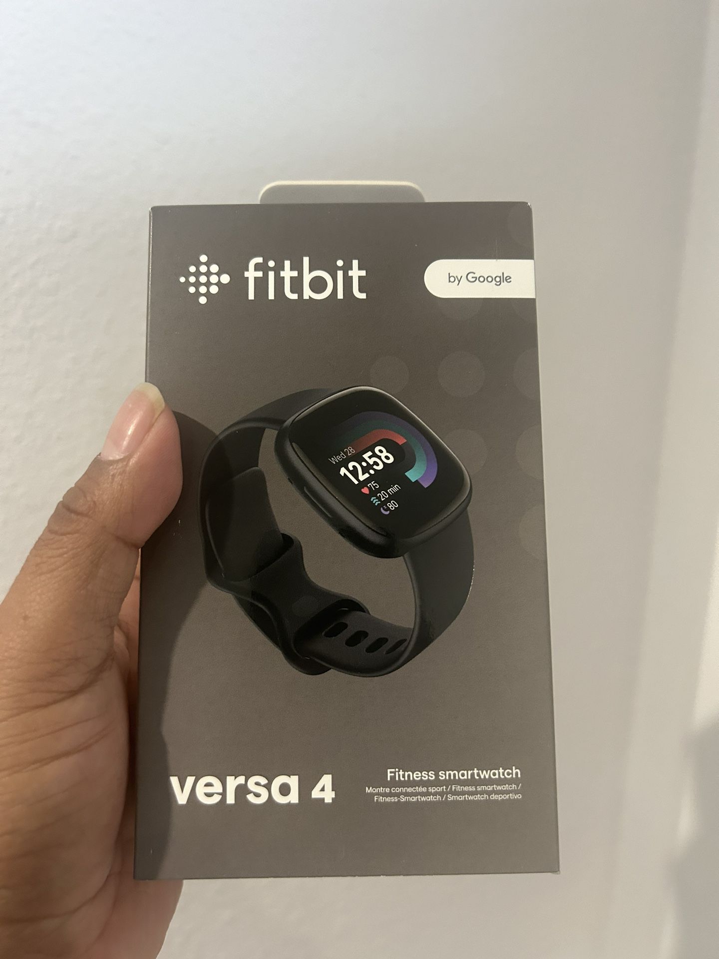 Fitbit Versa 4 Fitness Smartwatch (Black Graphite) 
