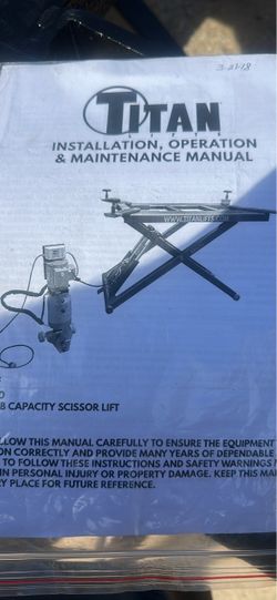 Scissor car truck lift