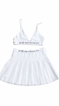 White two piece set size s/m