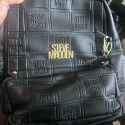 Black Stevemadden Back Pack