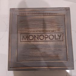 Monopoly Rustic Wooden Board Game