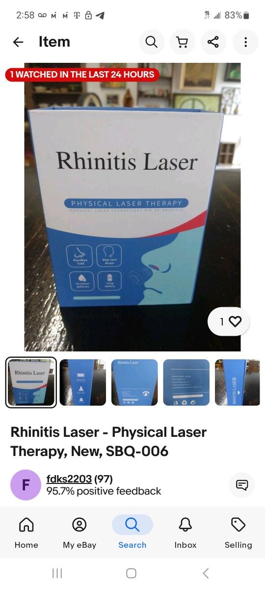 Rhinitis Laser - Physical Laser Therapy, New, SBQ-006